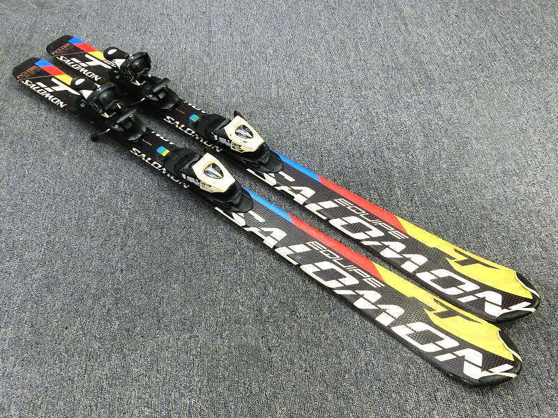 1377★サロモン EQUIPE 110cm★中古/子供スキー/チューンナップ済み/ビンディング設定(無料)/ブーツ・ストック追加可拍卖