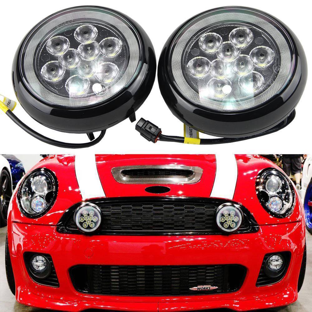 2個セット 12 12V DRL ラリーヘイローリング フォグランプ カスタム ミニクーパー2ND世代R55 R56 R57 R58 R60 R61拍卖
