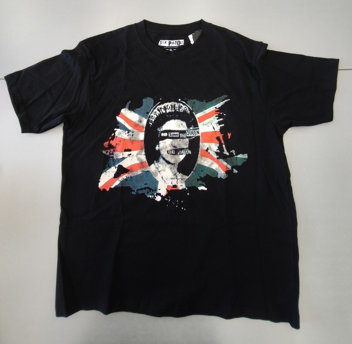 即決価格 4Lサイズ新品 セックス・ピストルズ Sex Pistols ユニオンジャック Tシャツ God Save The Queen XL XXL Punk 半袖 バンドTシャツ拍卖