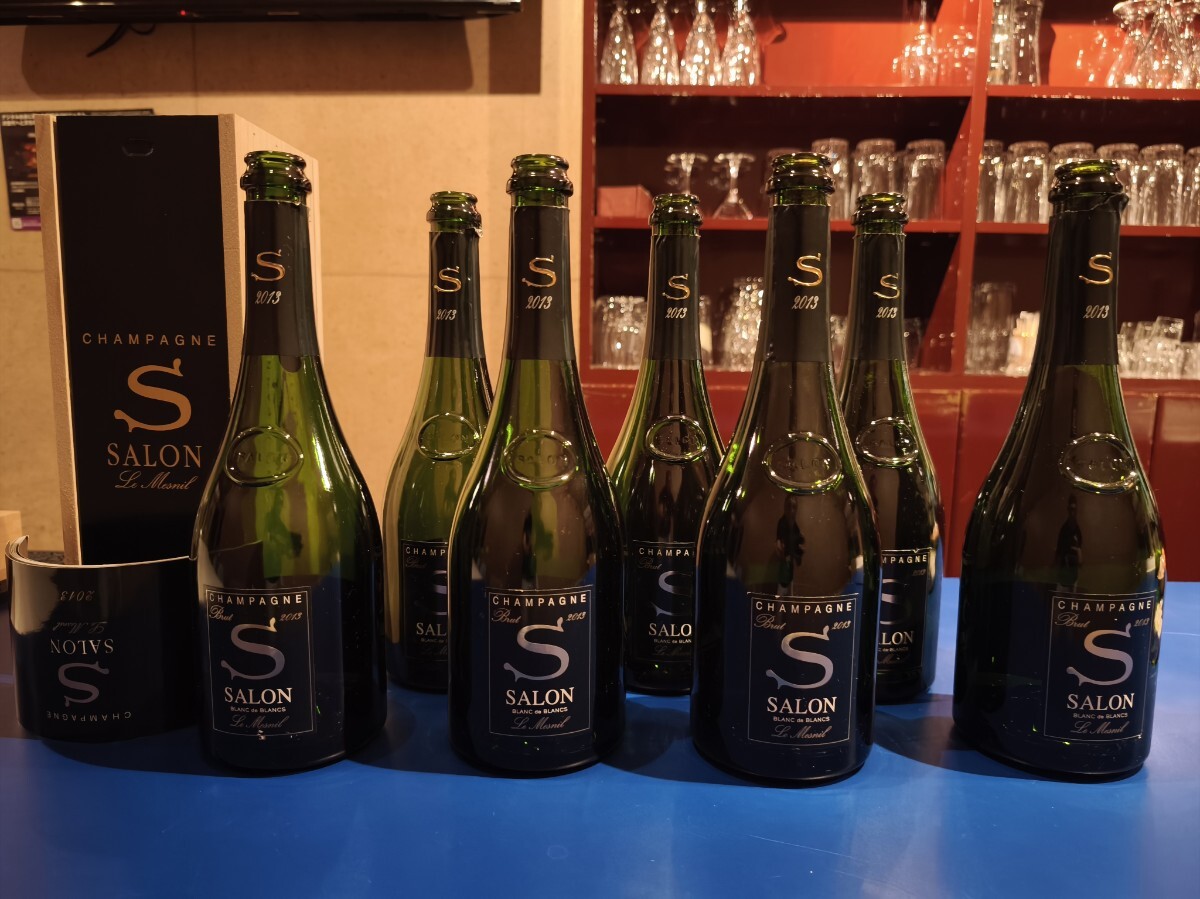 サロン2013正規品 空瓶7本、木箱1個セット #検索 Salon カラビン ベルエポック、ソウメイ拍卖