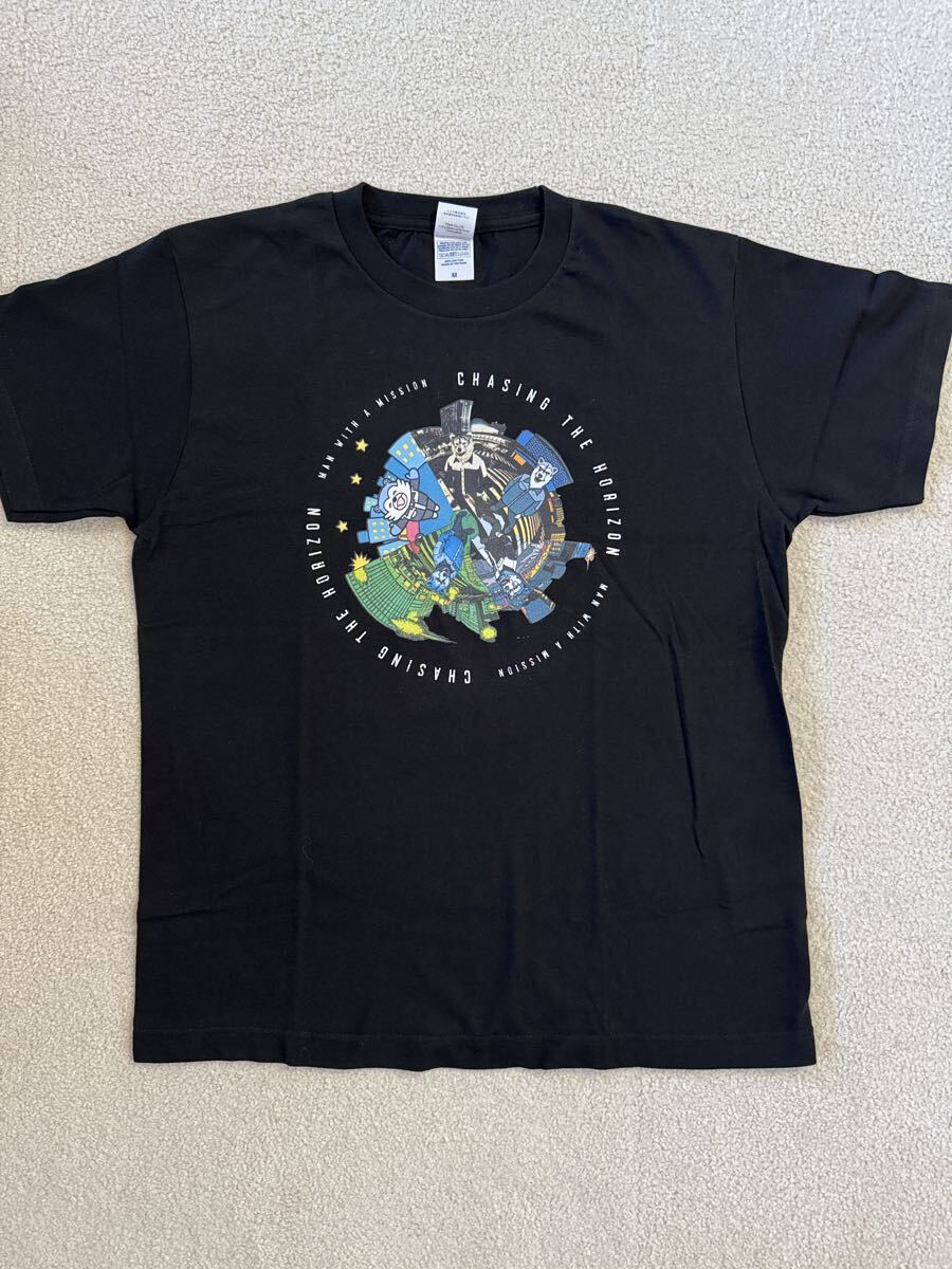 MAN WITH A MISSION CHASING THE HORIZONツアー Tシャツ Lサイズ ブラック M拍卖
