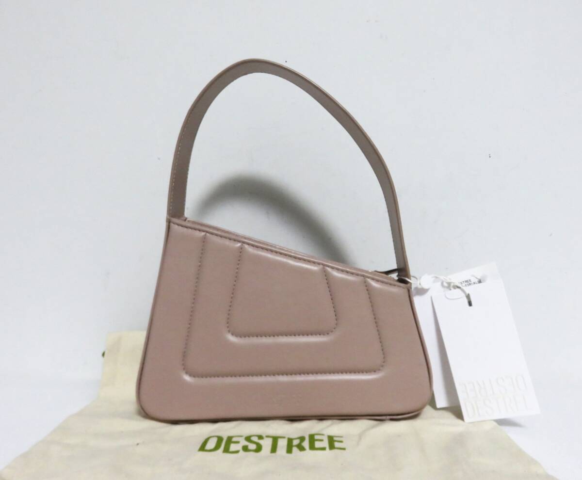送料無料 定価9万 新品 DESTREE ALBERT SMALL QUILTED ピンク スペイン製 デストレー ハンド バッグ トート拍卖