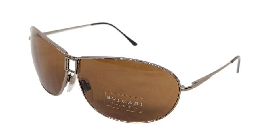 未使用 ブルガリ サングラス 553 ブラウン 138/73 66□09 茶 メンズ レディース BVLGARI 【中古】拍卖