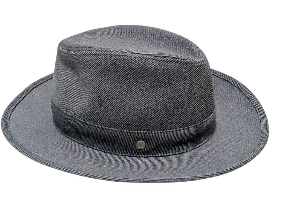 新品同様 エルメス 帽子 ハット セリエ グレー コットンキャンバス セリエ 58 メンズ レディース HERMES 【中古】拍卖