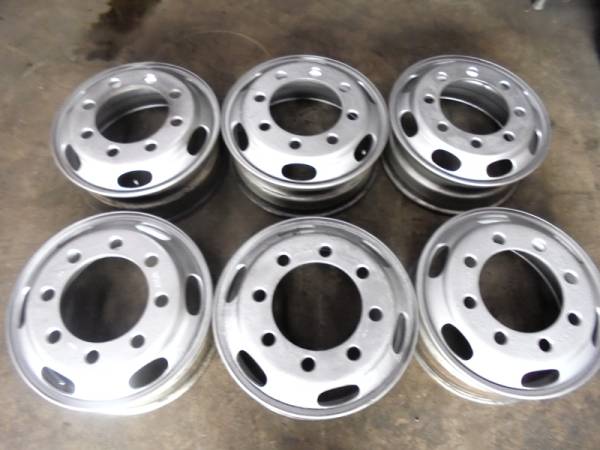 4軸低床 TOPY 19.5×6.75 147-12 JIS 8穴 1本価格 両面再塗装 在庫あり拍卖