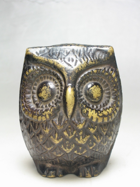 ◎●ふくろう  真鍮製 アンティーク調 置物      NO.12   フクロウ拍卖