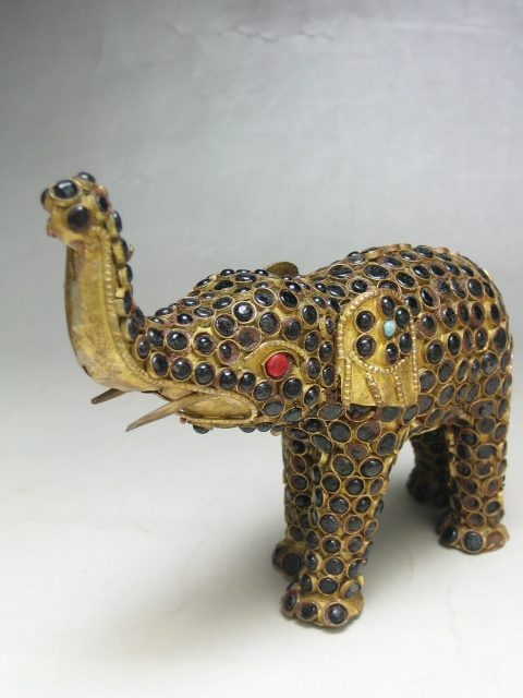 ◎●ゾウ 象 (大) 銅製  置物  NO.27拍卖