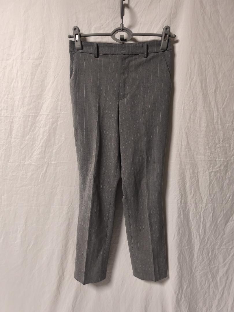 ユニクロ スマートアンクルパンツ ストライプ 2WAYストレッチ レディース S拍卖