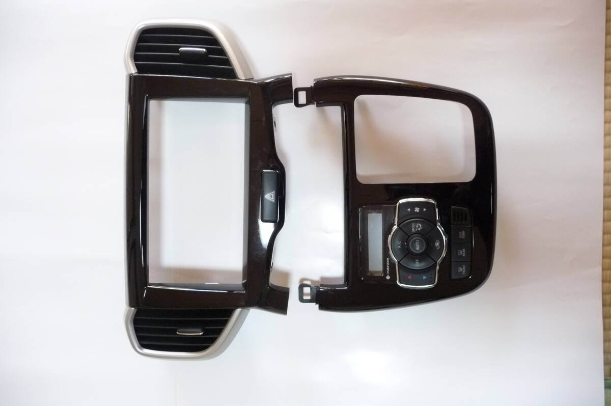 スズキ ソリオ MA36S用 オーディオパネル + A/Cパネル (黒) 中古品拍卖