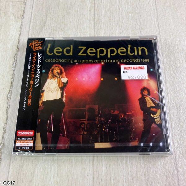 1QC17 未開封 CD / レッド・ツェッペリン / ライヴ・イン・ニューヨーク1988 / 完全限定盤拍卖