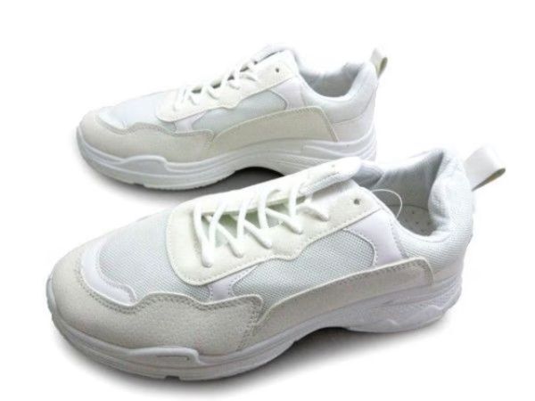 1円~L707新品AAAボリュームソール/ダッドスニーカー27㌢白♂拍卖