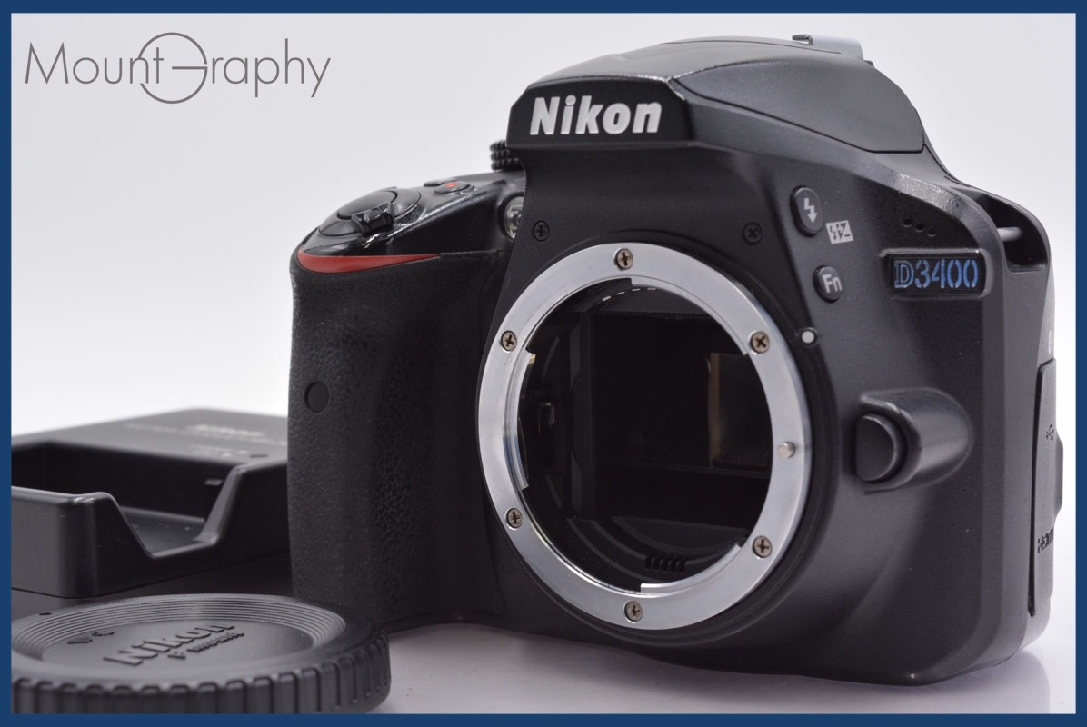 ★極上美品★ ニコン Nikon D3400 ボディキャップ、充電器のみ付 ★完動★同梱可 #yk4773拍卖