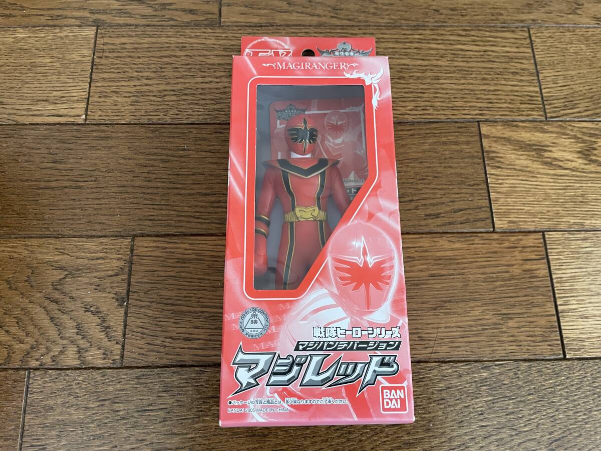 限定)魔法戦隊マジレンジャー ソフビ フィギュア マジレッド マジパンチ バージョン拍卖