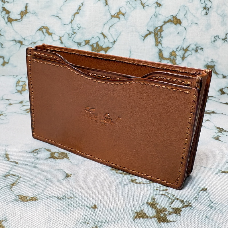 firebird【通しマチ:単名刺入れ】ベルギー マシュア社 サドルプルアップ(キャメル)【高級仕様】拍卖