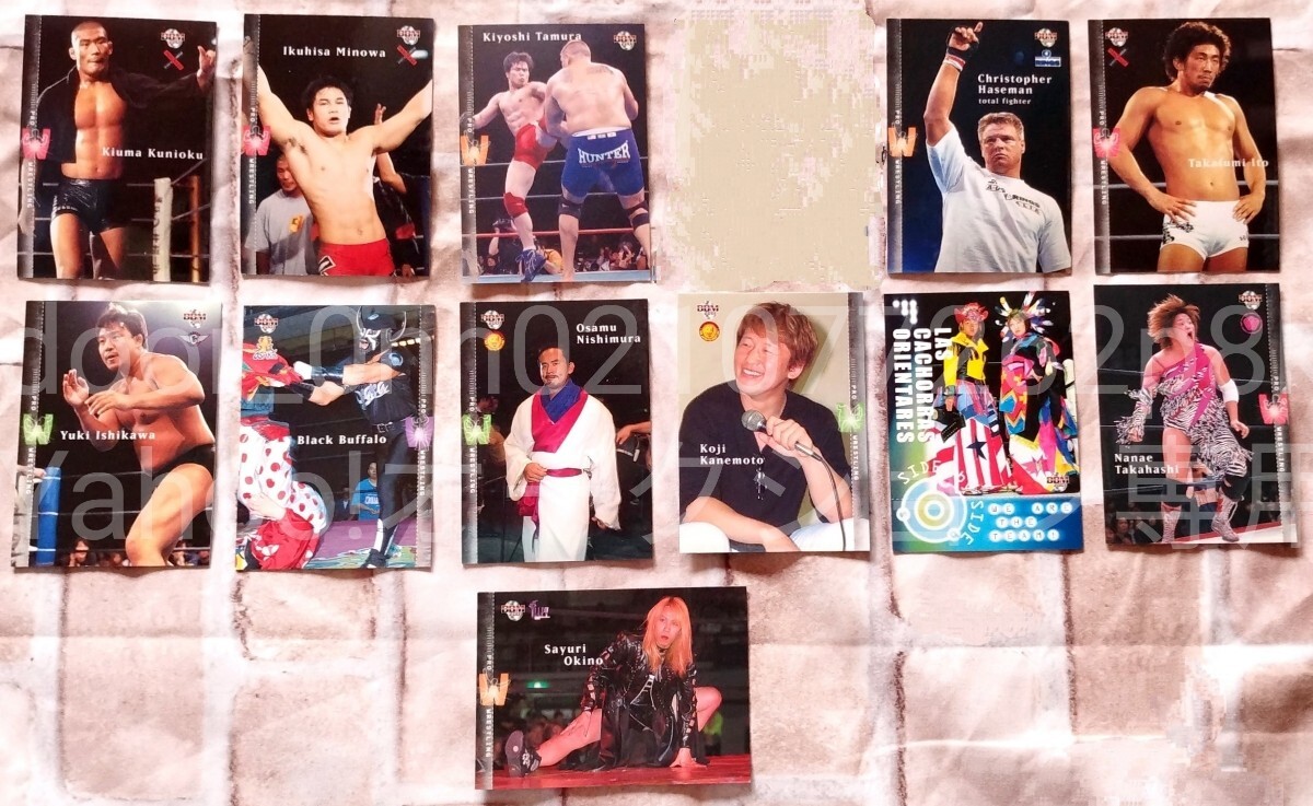 BASEBALL MAGAZIN BBM2001 PRO-WRESTLING CARDS プロレスカード セット拍卖