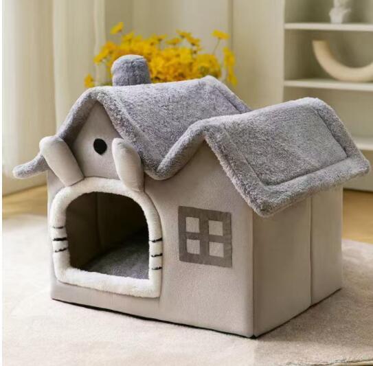 人気ペットハウス ドーム型ペットベッド 犬 猫 ベッド冬 洗える ふわふわ あったかい犬猫ハウス人気おしゃれ 折りたたみ式 キャットハウス拍卖