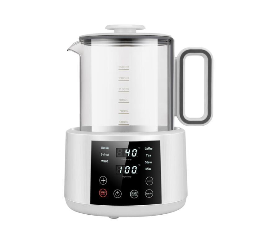 人気電気ポット 温度調節付 白湯メーカー 白湯ケトル調乳ポット1500ml 湯沸かし器 腸活 ヨガ ダイエット タイマー付き 電気ケトル やかん拍卖