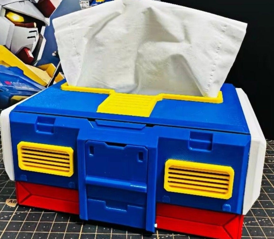 ○新品 ガンダム ティッシュケース スマホスタンド付き 機動戦士ガンダム ファースト拍卖