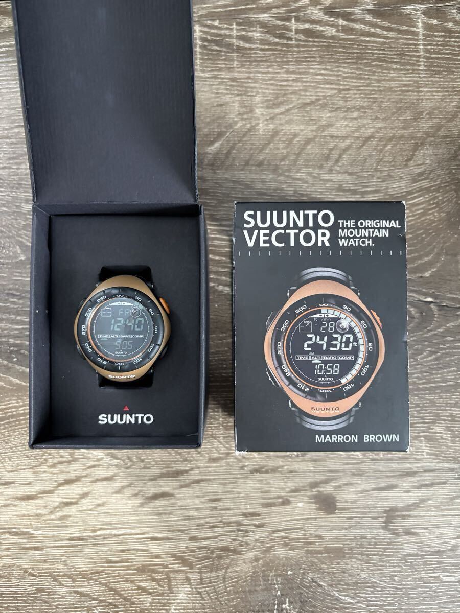 SUUNTO スント VECTOR ベクター MARRON BROWN 中古 ほぼ未使用拍卖