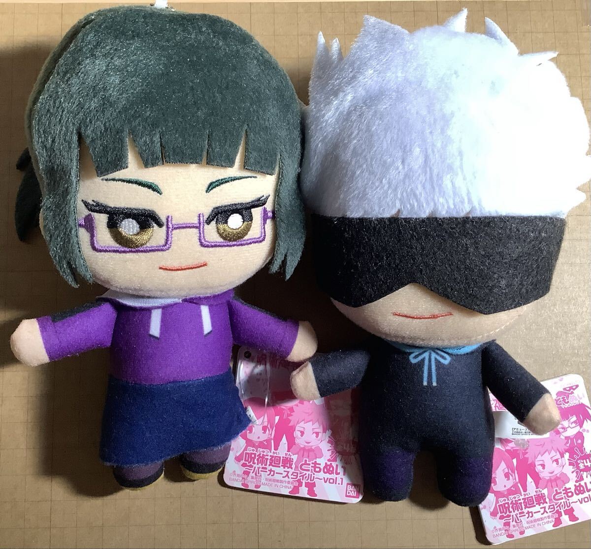 呪術廻戦 ともぬい パーカースタイルvol.1 五条悟、禪院真希 ぬいぐるみ拍卖