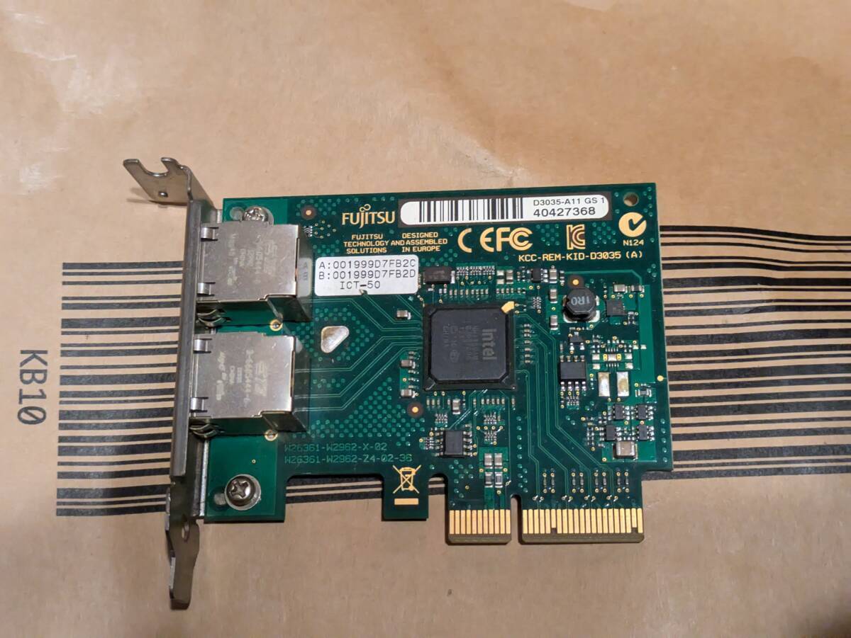 中古 動作確認済 FUJITSU D3035-A11 Intel i350-AM2 送料無料 拍卖