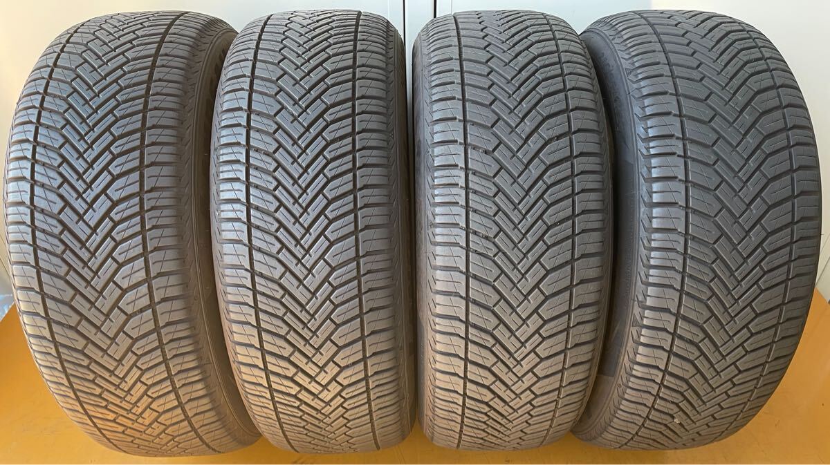 LANDSAIL 4-SEASONS2 215/55/17 2024年製 バリ溝90〜95% 手渡し組み替え可能 オールシーズンタイヤ バリ山 2本イボ付き拍卖