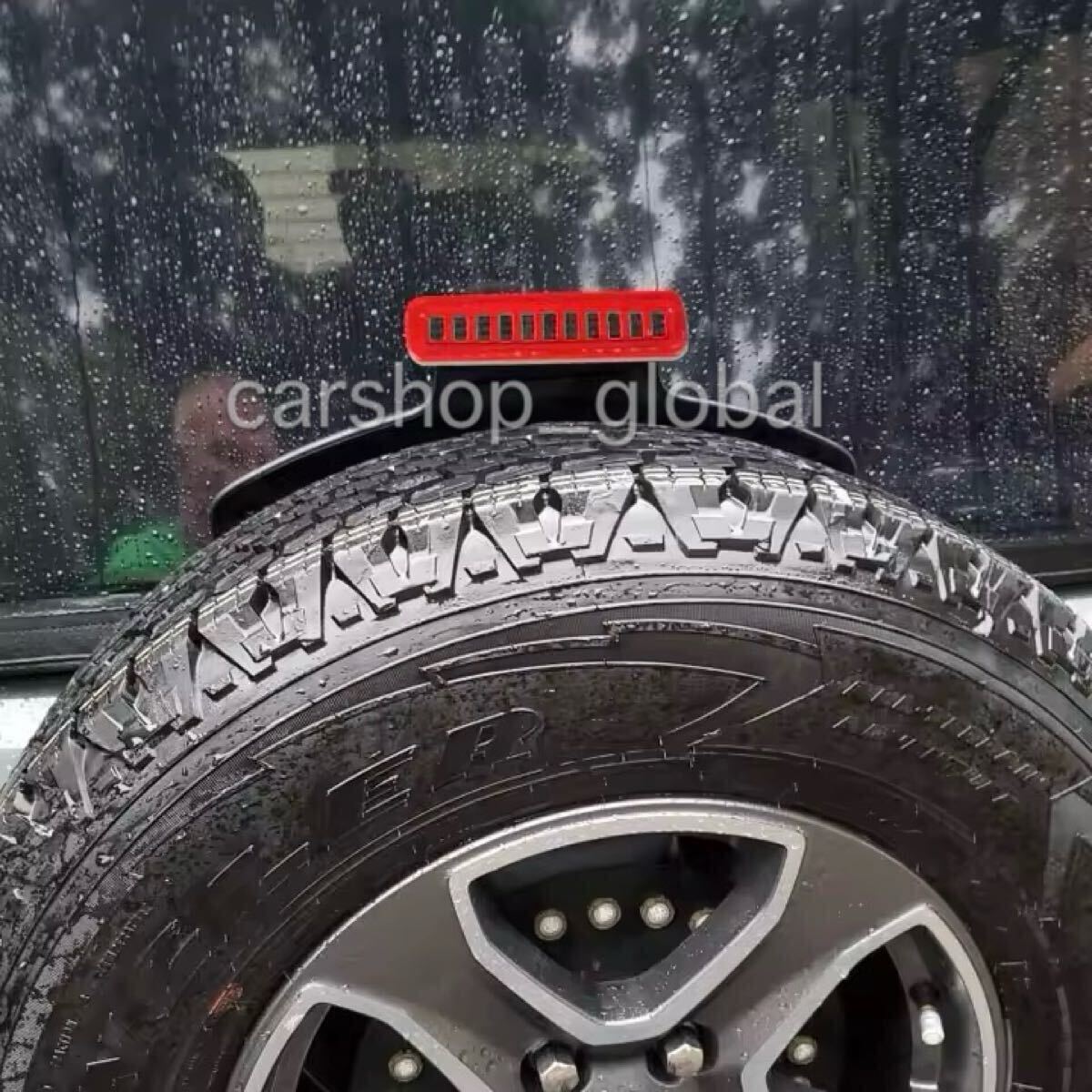 Jeep ジープ ラングラー JL ハイマウントストップランプ カバー レッド トリム 2018年10月〜 2.0L/3.6L スポーツ/サハラ/ルビコン等拍卖