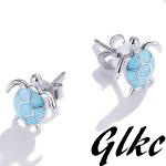 【シルバー925素材を使用、上品で高級感のある仕上がり】 ハワイアンジュエリー タートル ピアス レディース メンズ ギフト ハワイアン拍卖