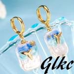 【ホエールテールモチーフで海や自然を感じられる】 ホエールテール ピアス レディース バロックパール ハワイアンジュエリー ゴールド拍卖