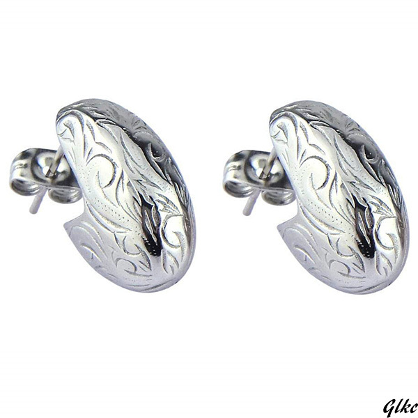 【サージカルステンレス使用、肌に優しくアレルギーの方も安心】 フープピアス レディース 金属アレルギー対応 シルバー オーバル シルバー拍卖