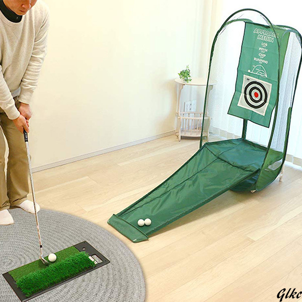 【自宅で本格アプローチ!】 アプローチ ゴルフ練習用 コンパクト 収納 趣味 アウトドア アクティビティ リターン式 組立簡単 室内拍卖