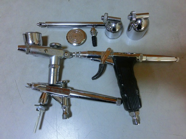 3DなS スプレーガン Gunpiece ガンピース GP-1 GUNZE グンゼ PS-261 OLYMPOS オリンポス エアブラシ 画材拍卖