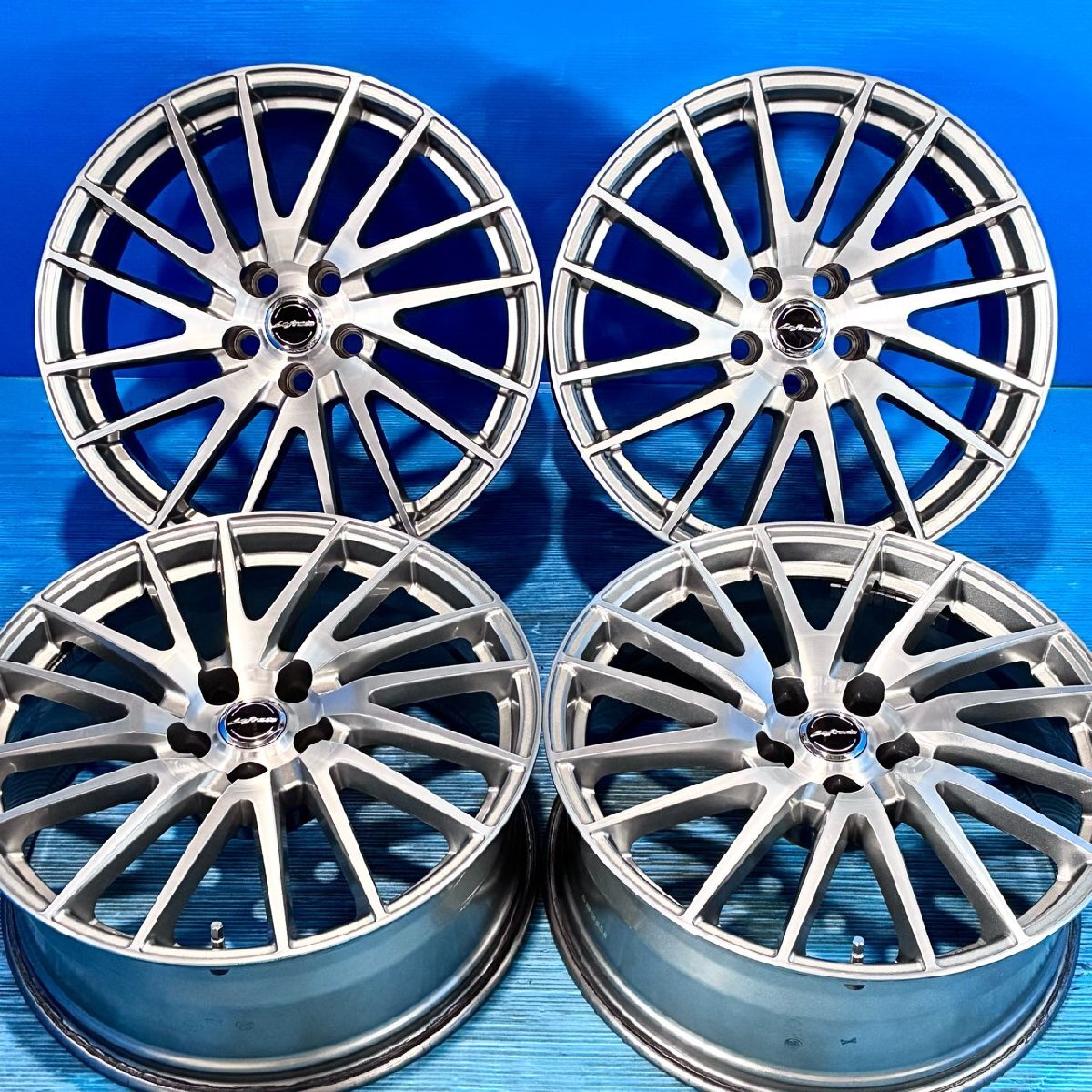 美品 マルカサービス MID レフィナーダ モーション1 20in 8.5J+25 5H PCD120 ブラッシュド トヨタ専用 レクサスLS LC等 車検 スタッドレ拍卖