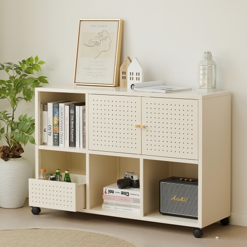 キャビネット スチール サイドボード キャスター付き メタル 金属製 おしゃれ リビング モダン 棚 スチールチェスト 書類 韓国インテリア拍卖