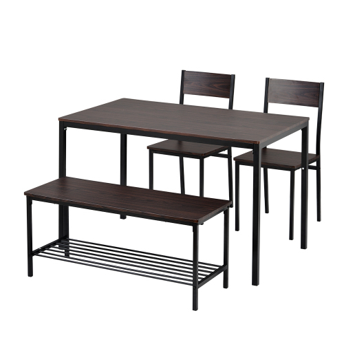【ブラウン】ダイニングテーブル 4点セット 木製 食卓テーブル 4人掛け 北欧 シンプル おしゃれ ブラウン 拍卖