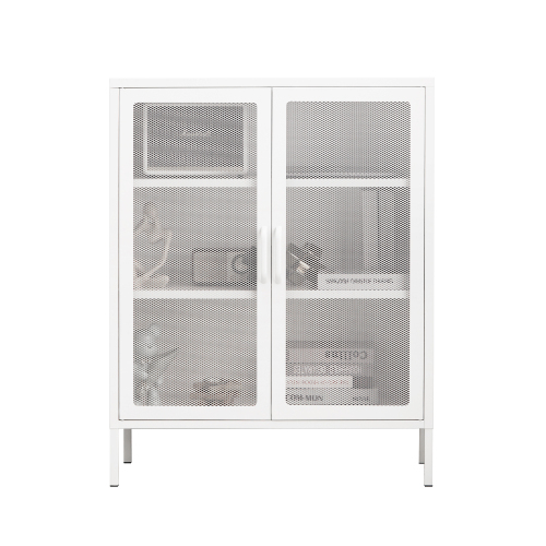 キャビネット サイドボード 収納棚 扉付き スチール製 可動棚 スリム 収納 オフィス 事務所 会社 店舗 病院 学校 更衣室 寝室 業務用 網面 拍卖