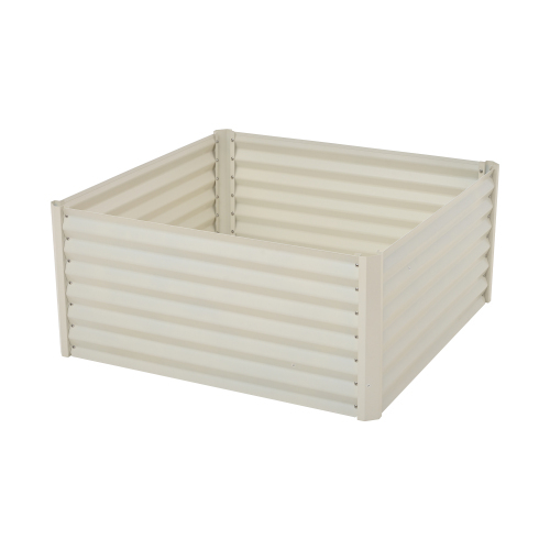 レイズドベッド ガーデンベッド L100×W100×H45cm 腐らない 庭 野菜 プランター 果物栽培用 ガーデンフレーム おしゃれ 【アイボリー】 拍卖