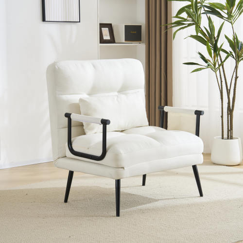 ソファベッド 折りたたみ 3WAY ファブリック生地 カウチソファー 肘付き 一人掛け カウチ リクライニング 一人暮らし 組立品 拍卖