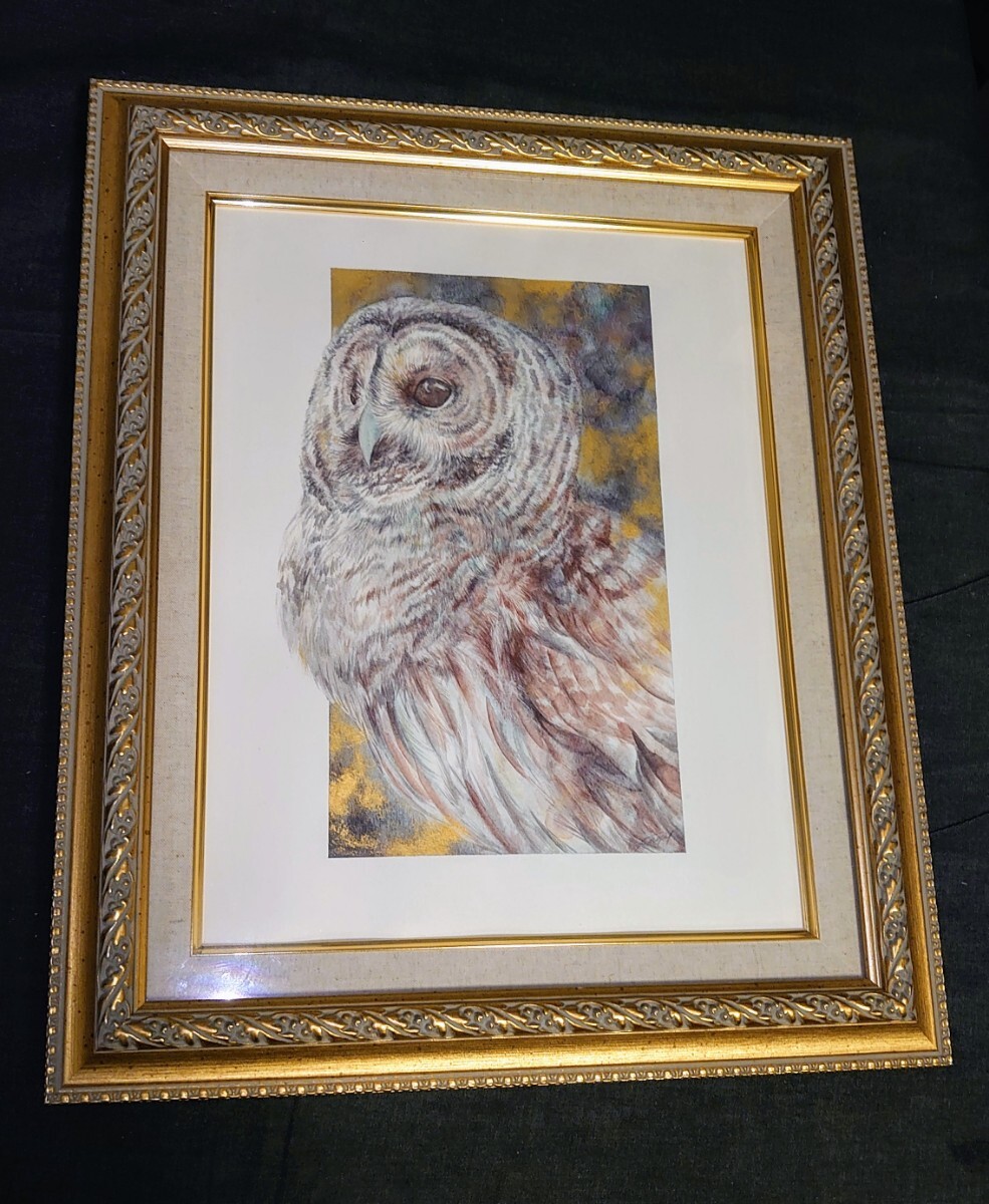 水彩画 絵師Minoriさん作品 ~HAZE Pink~ F6サイズ額入り 個展Odyssey拍卖