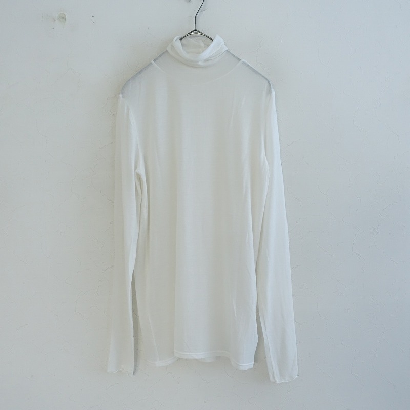 【2024/定価1.4万】ジャーナルスタンダード LUXE *シアージャージタートルネックプルオーバー*オフ白薄手(25-2508-419)【80I52】拍卖