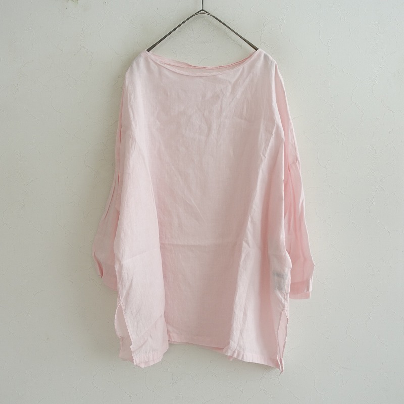 【美品/2025SS/定価1.8万】ジャーナルスタンダード ラックス LUXE*エアリネンPlainブラウス*綿シャツピンク(27-2508-88)【80I52】拍卖