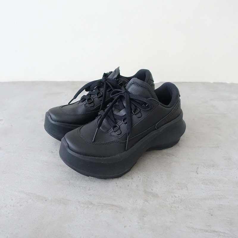 【未使用】Salomon×COMME des GARCONS *Leather Platform スニーカー UK5/EUR38/USA6.5W・5.5M/23.5*黒厚底(sh10-2508-12)【42H52】拍卖