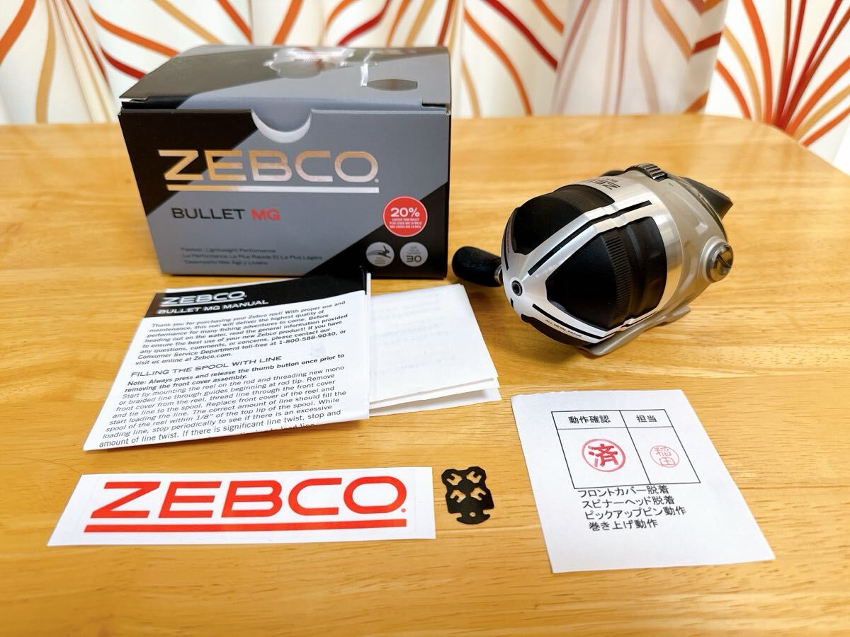 美品 Zebco ゼブコ Bullet MG バレット MG スピンキャストリール ZB30MG 軽量 ハイスピード 高ギア比拍卖