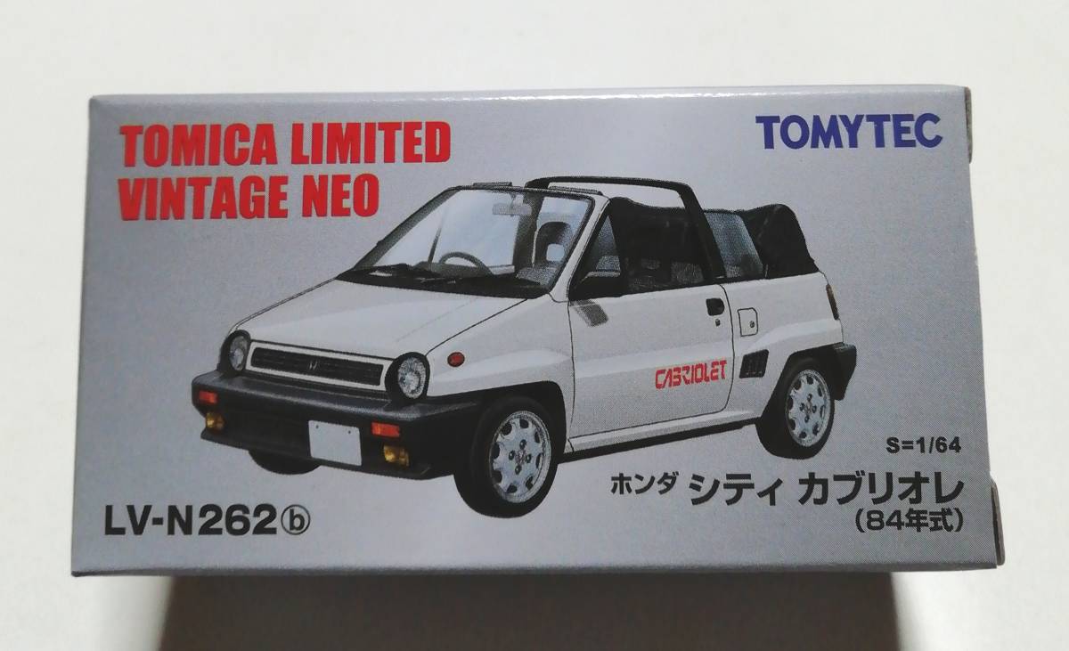 即決! トミカ リミテッド ヴィンテージ ネオ LV-N262b ホンダ シティ カブリオレ 84年式 (白) 新品・未使用品拍卖