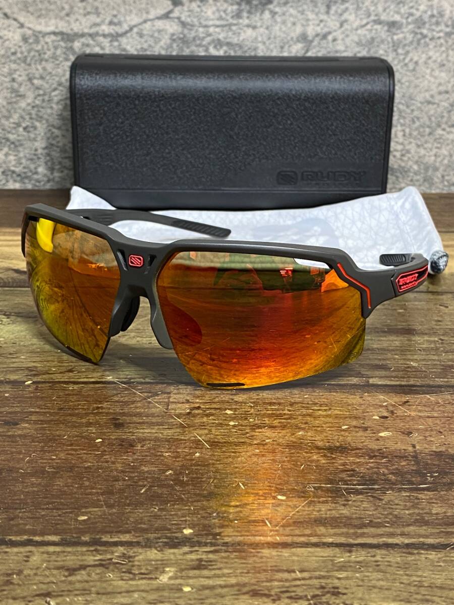 JJ394 ルディプロジェクト RUDY PROJECT DELTA BEAT サングラス アイウェア グレー レンズオレンジ拍卖