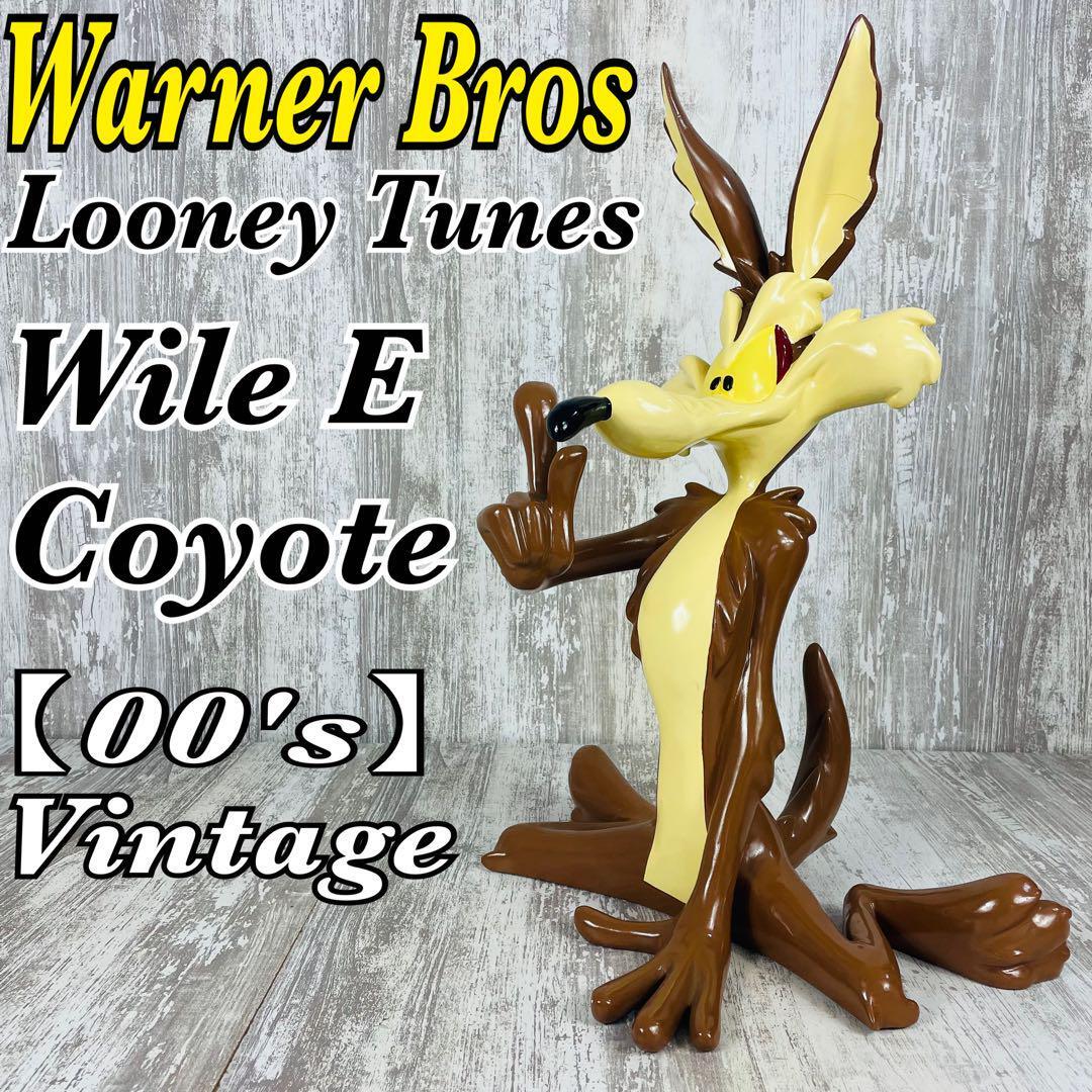 【送料無料】【極希少】Warner Bros ルーニーテューンズワーナーブラザーズ ワイリーコヨーテ フィギュア【ヴィンテージ】【特大サイズ】拍卖