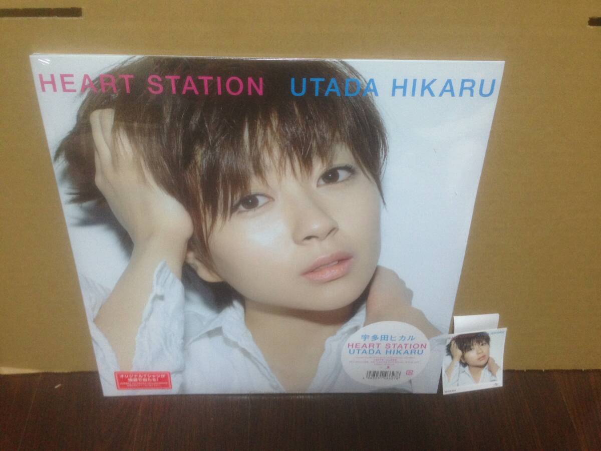 新品未開封 LP 宇多田ヒカル HEART STATION 先着特典ミニステッカー付 UPJY-9210/1 utada hikaru  管5I2拍卖