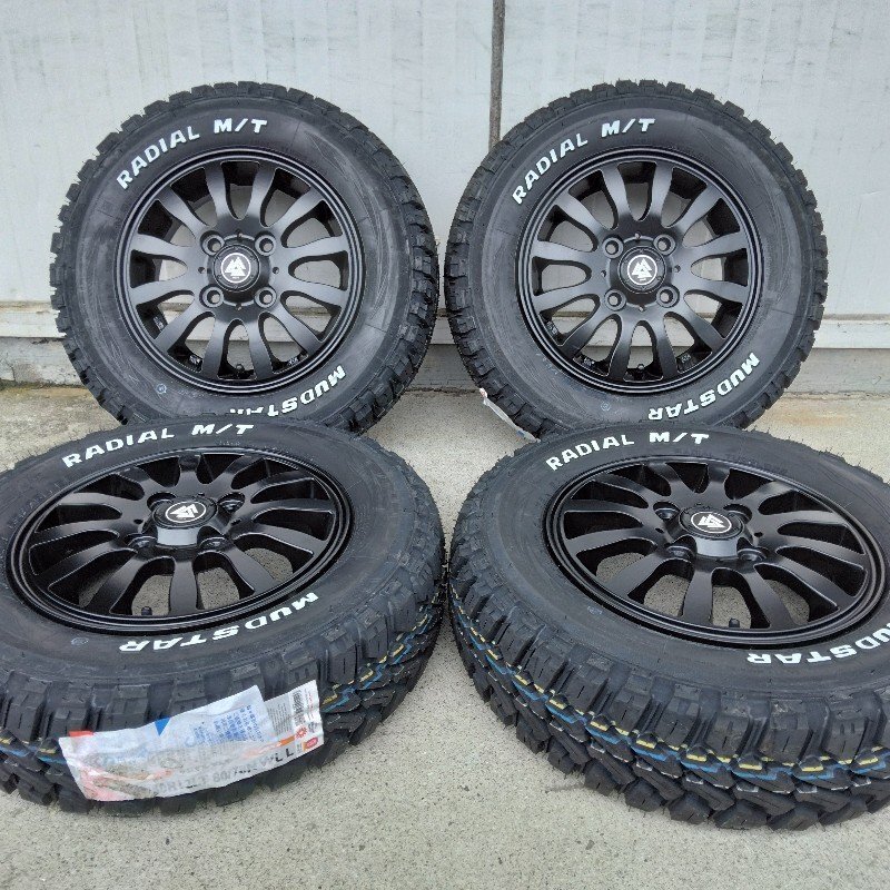 12インチ タイヤホイール N-VAN アクティ ハイゼット アトレー クリッパー キャリィ マッドスター ラヂアル MT 145/80R12 MUD-Xⅱ拍卖