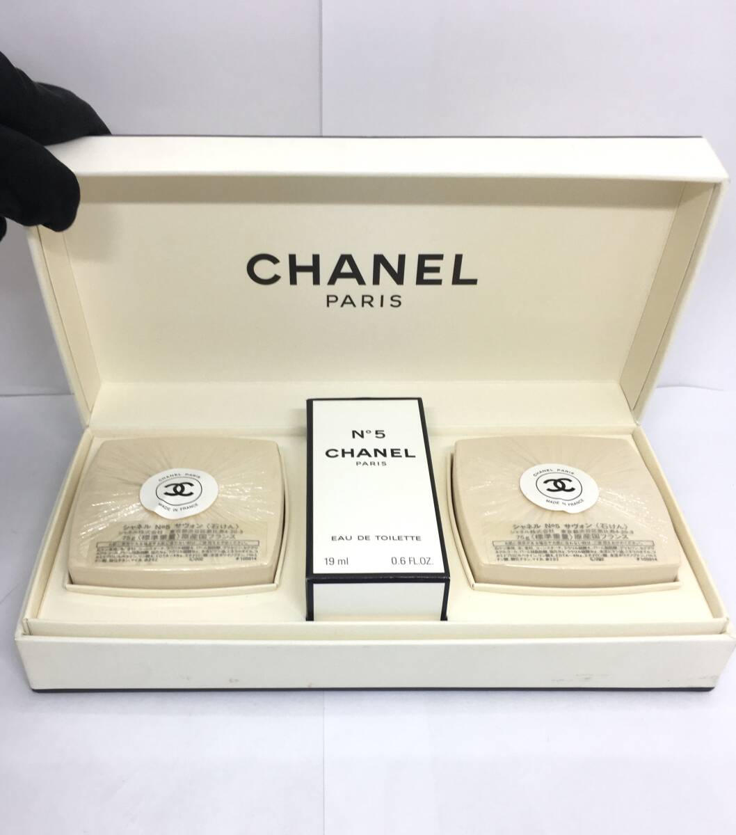 【未使用保管品】CHANEL シャネル №5 サボンセット ミニ香水 19ml拍卖