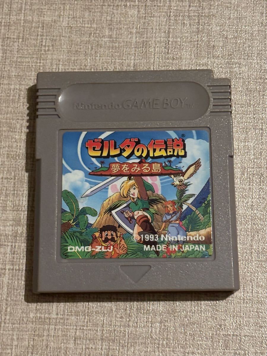 ● 可動品 ゲームボーイ ソフト ゼルダの伝説 夢をみる島 任天堂 GAME BOY ゲームソフト 1993年 当時物 日本製 動作確認済み ソフトのみ拍卖
